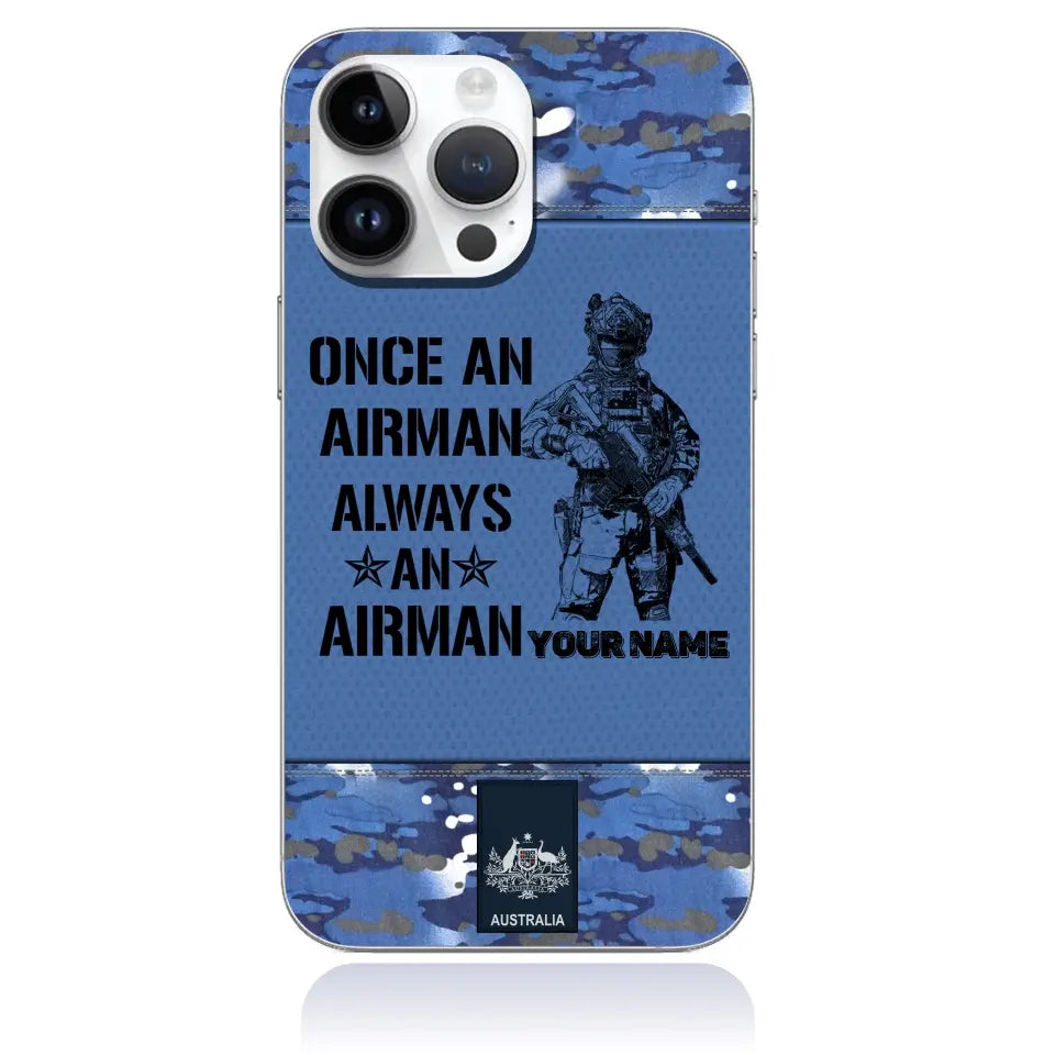 Coque de téléphone personnalisée pour soldat/vétéran australien imprimée - 3105230001-D04