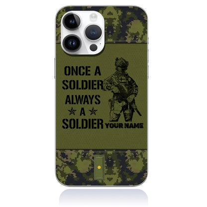 Coque de téléphone personnalisée imprimée pour soldat/vétéran de la Finlande - 3105230001-D04