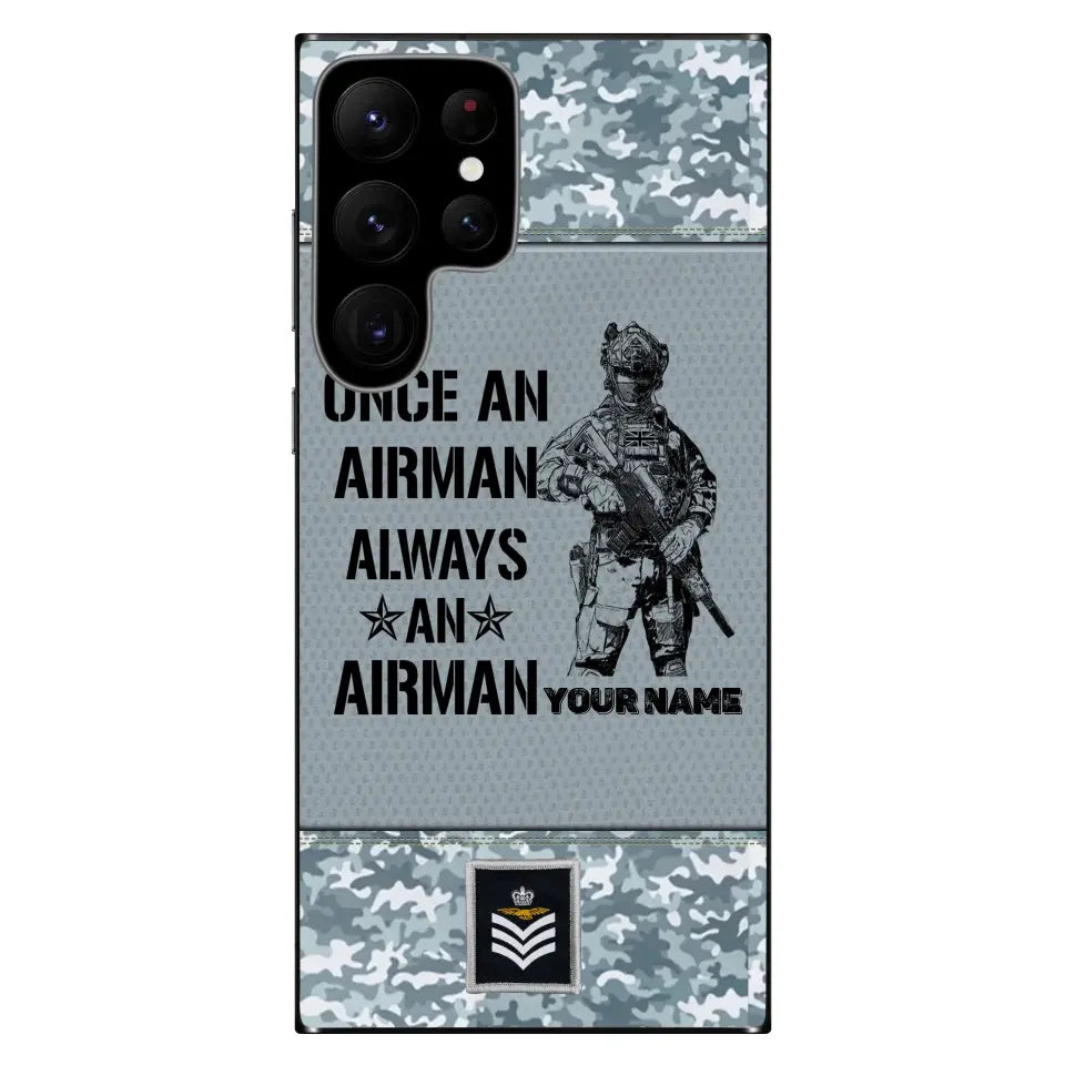 Coque de téléphone personnalisée pour soldat/vétéran du Royaume-Uni - 3105230001-D04