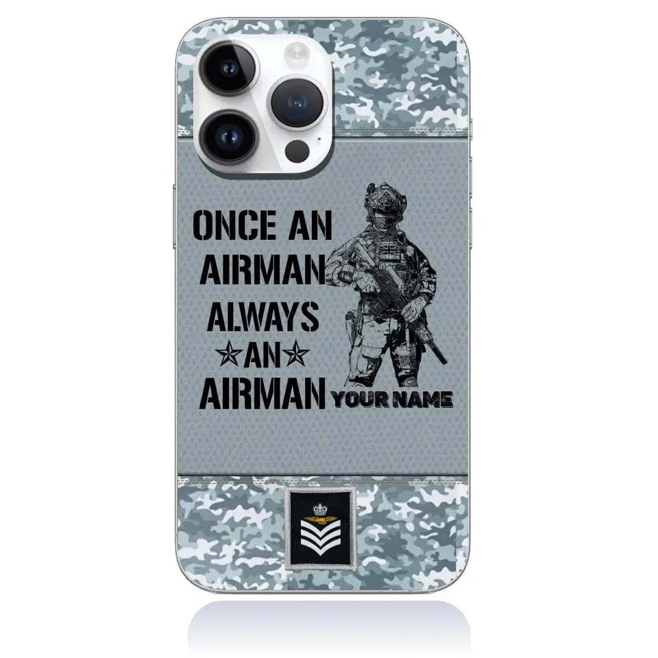 Coque de téléphone personnalisée pour soldat/vétéran du Royaume-Uni - 3105230001-D04