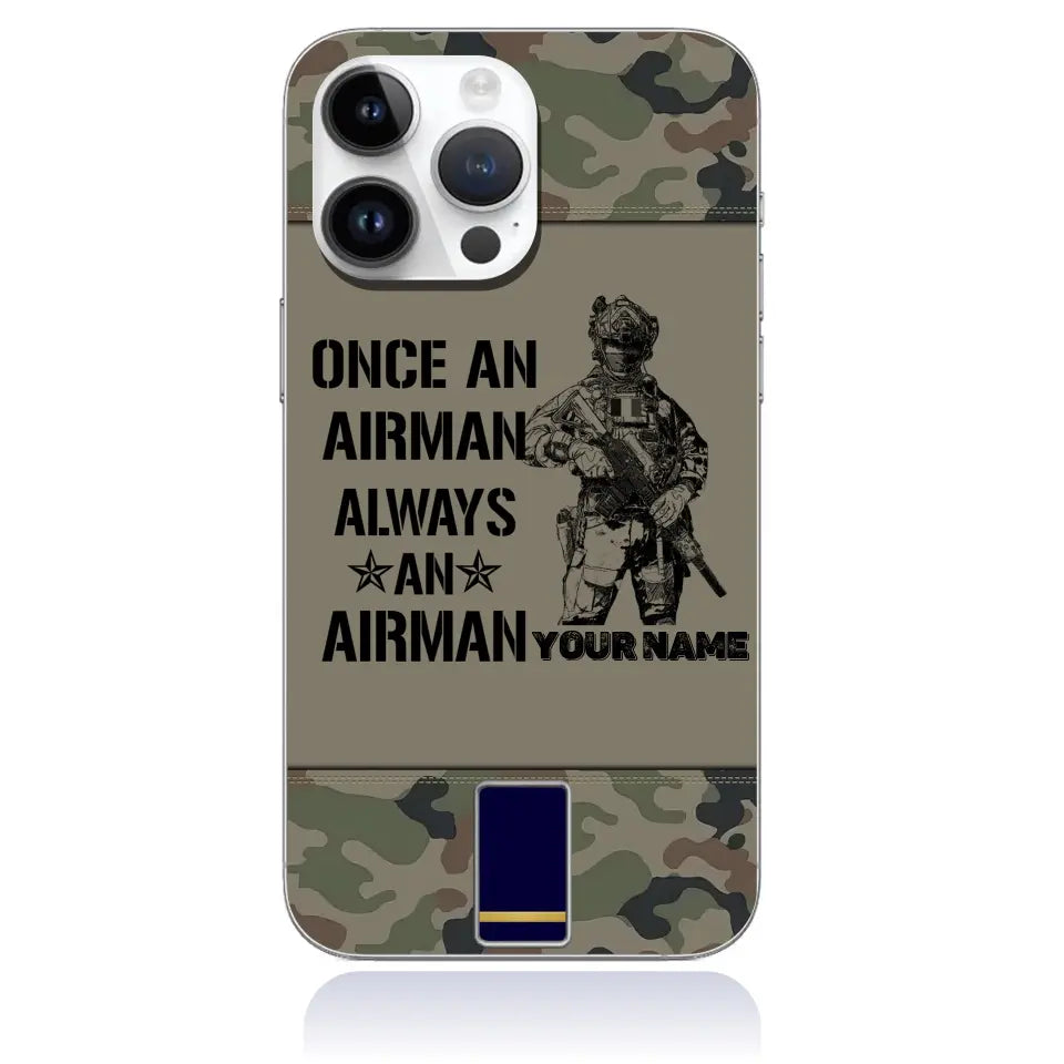 Coque de téléphone personnalisée imprimée pour soldat/vétéran de la France - 0206230001-D04