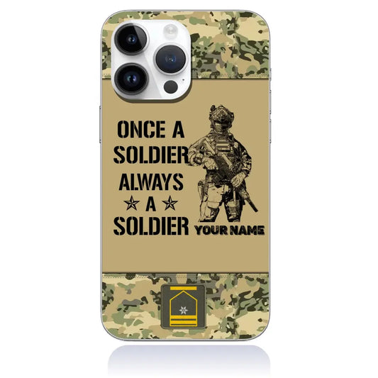 Coque de téléphone personnalisée pour soldat/vétéran autrichien - 3105230002-D04