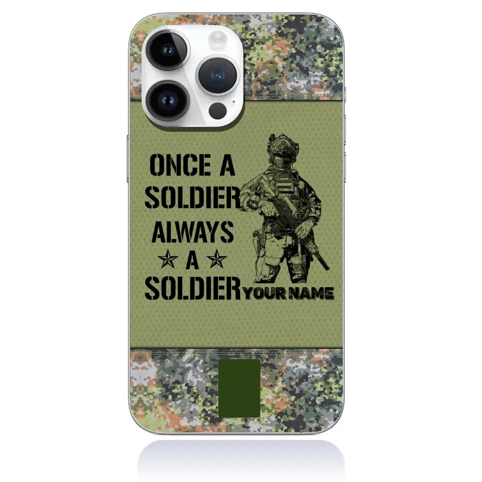 Coque de téléphone personnalisée pour soldat/vétéran des Pays-Bas - 3105230001-D04