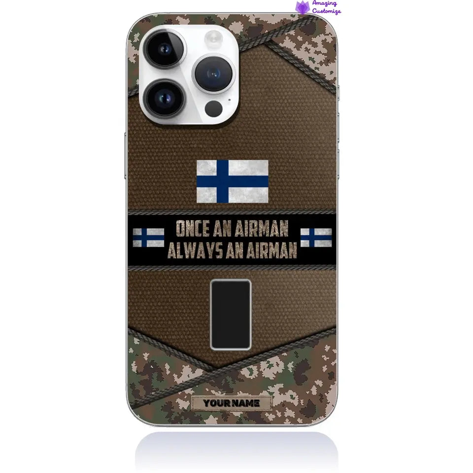 Personalized Finland Soldier/Veterans With Rank And Name Phone Case Printed - 2506230001