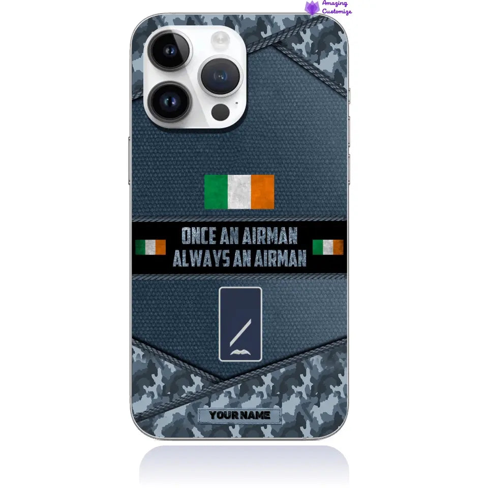 Personalized Ireland Soldier/Veterans With Rank And Name Phone Case Printed - 2506230001