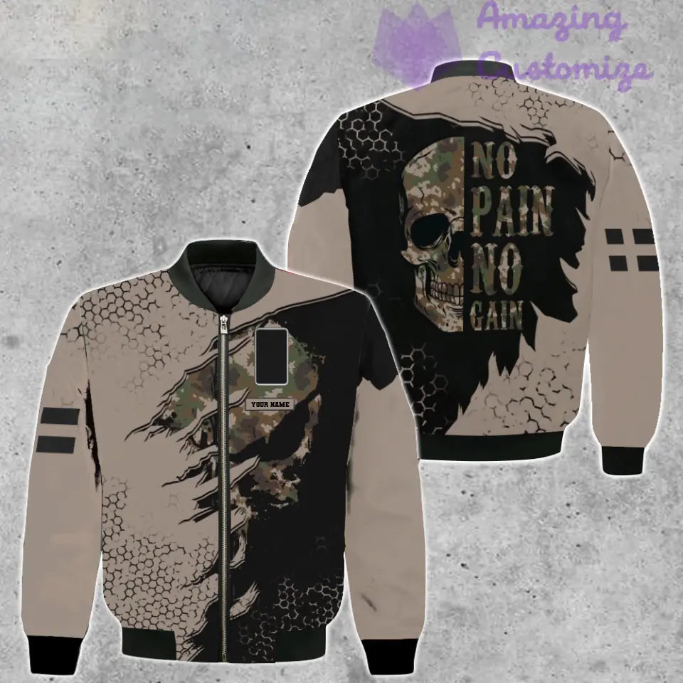 Personalized Finland Soldier/ Veteran Camo With Name And Rank Bomber Jacket 3D Printed - 2806230002