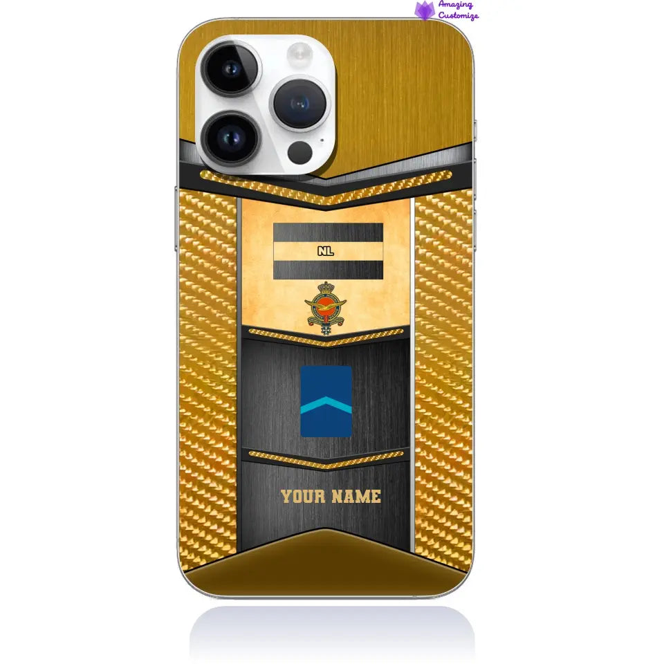 Personalized Netherlands Soldier/Veterans With Rank And Name Phone Case Printed - 2607230001