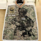 Personalized UK Solider/ Veteran Camo With Name And Rank Fleece Blanket 3D Printed - 0608230001