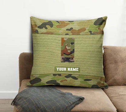 Coussin personnalisé avec nom et grade de soldat/vétéran australien imprimé en 3D - 0908230001