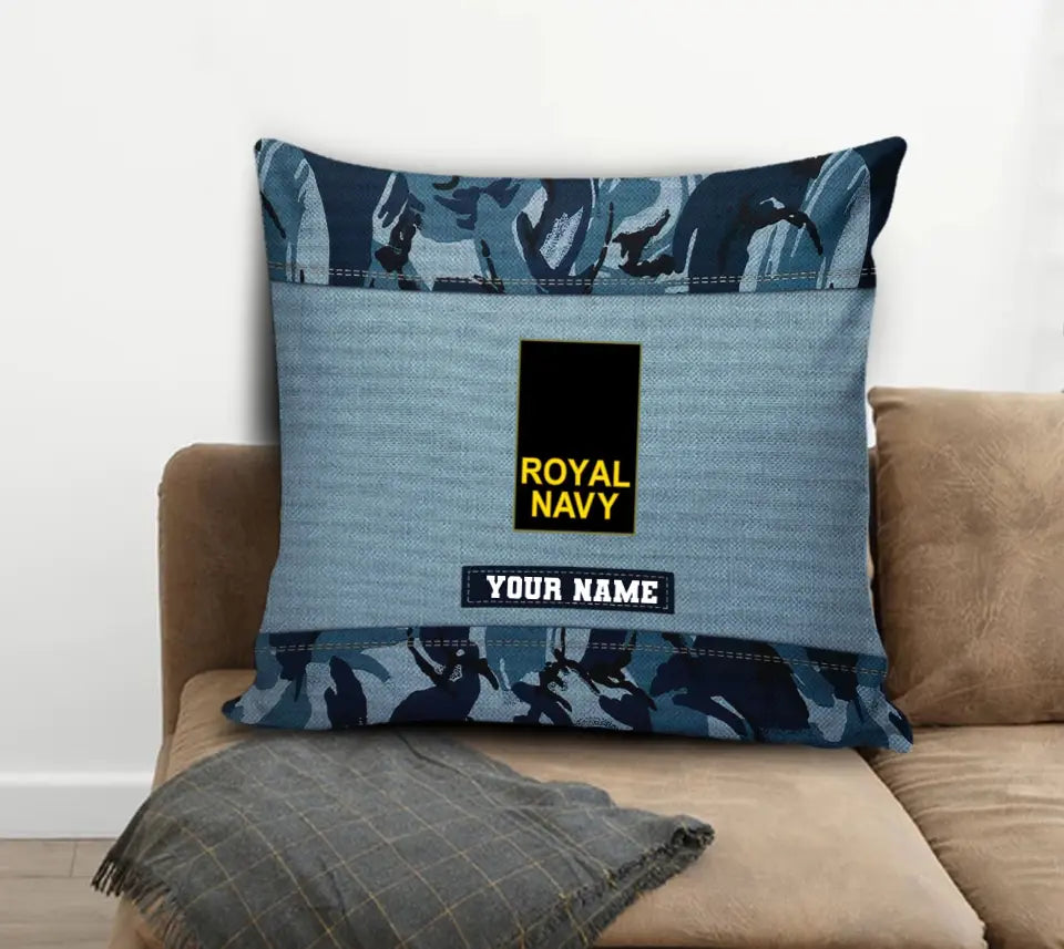 Personalized UK Soldier/ Veteran Camo With Name And Rank Pillow 3D Printed - 0908230001