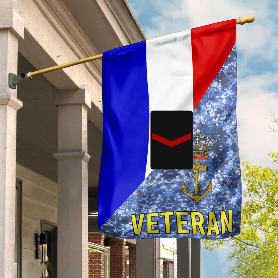 Personalized Dutch Soldier/ Veteran Camo With Rank House Flag 3D Printed - 2608230001