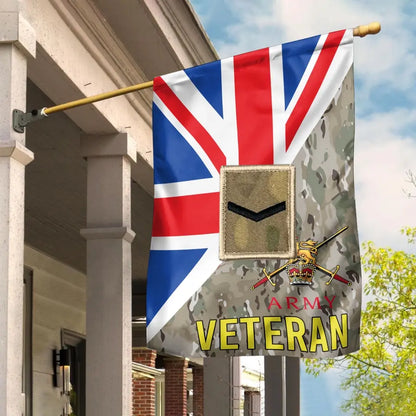 Personalisierte britische Soldaten-/Veteranen-Tarnung mit Rang-Hausflagge, 3D-Druck – 2608230001