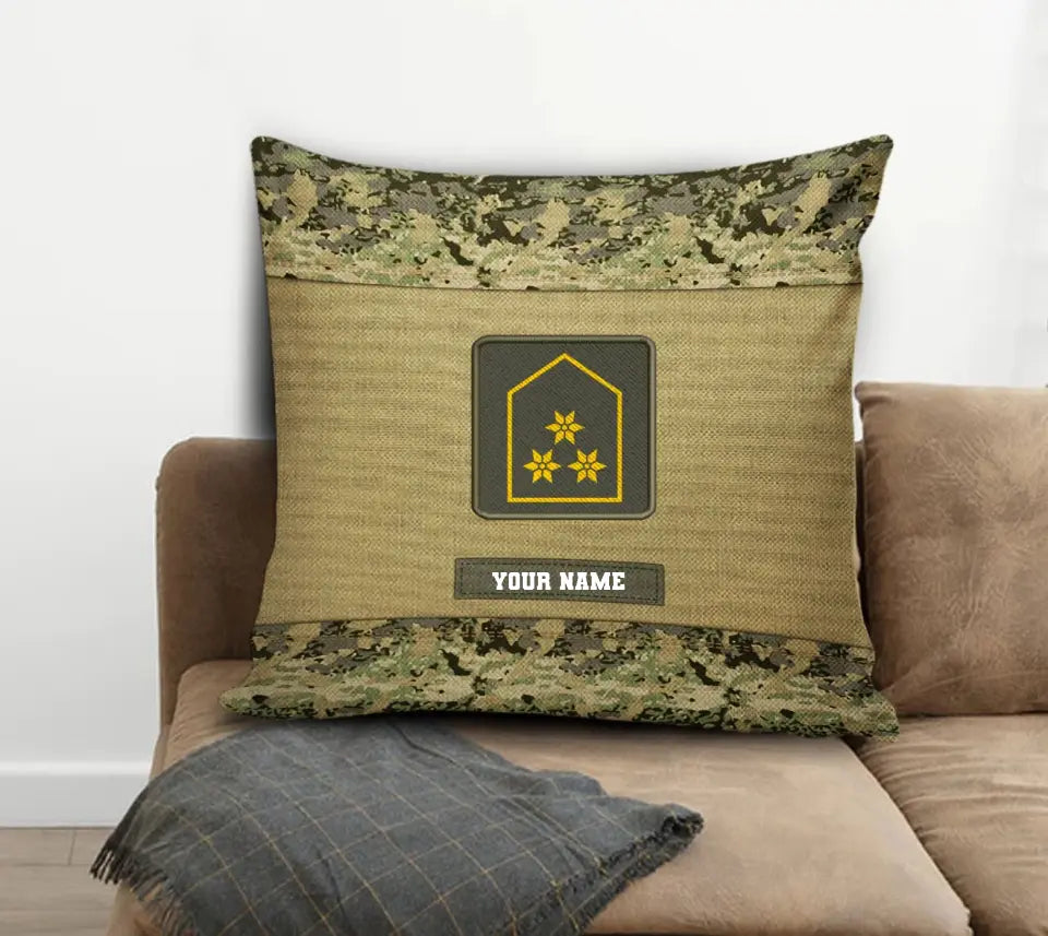 Coussin personnalisé avec nom et grade de soldat/vétéran autrichien imprimé en 3D - 1508230001