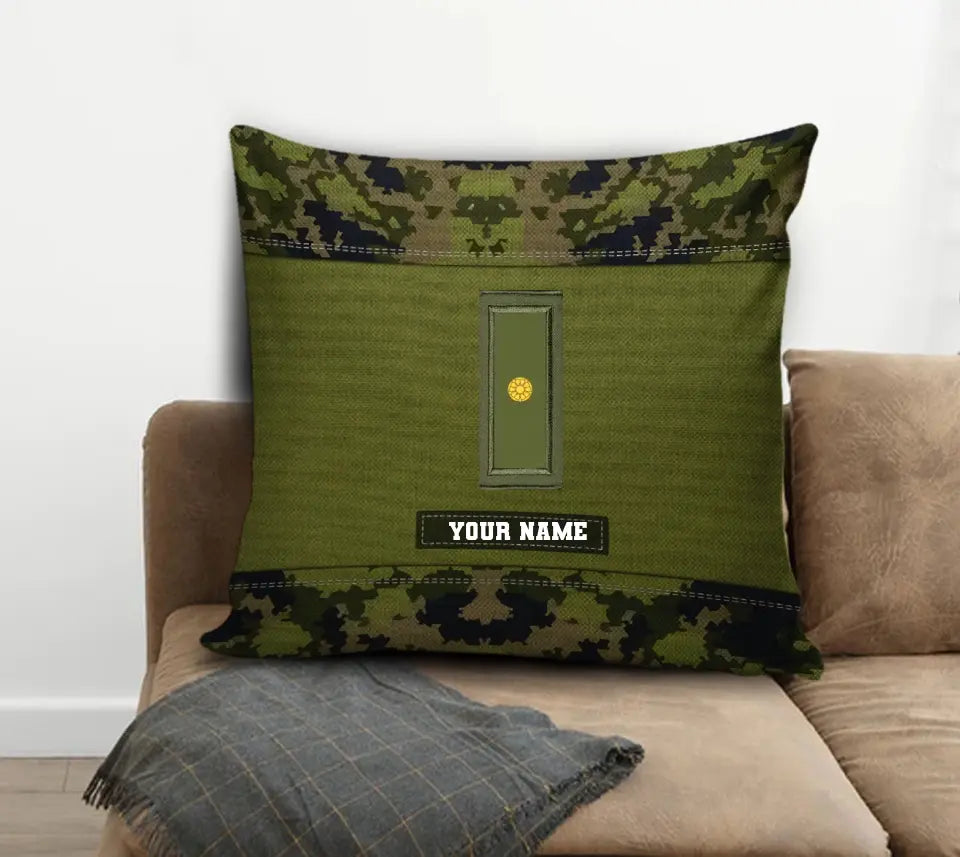 Coussin personnalisé avec camouflage soldat/vétéran finlandais avec nom et grade imprimé en 3D - 1508230001