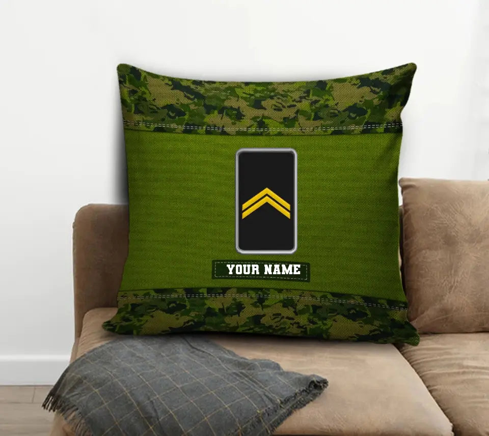 Personalized Finland Soldier/ Veteran Camo With Name And Rank Pillow 3D Printed - 1508230001