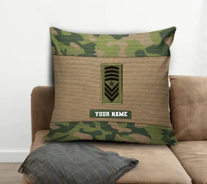 Personalized Norway Soldier/ Veteran Camo With Name And Rank Pillow 3D Printed - 1508230001