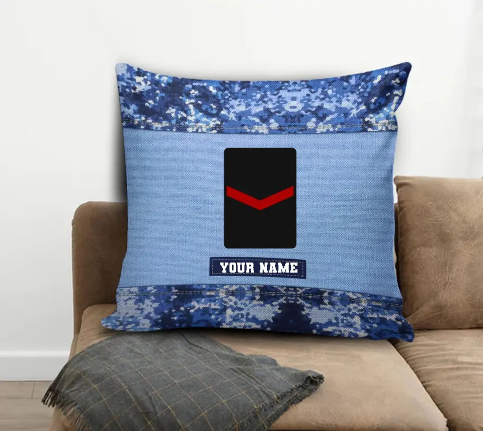 Coussin personnalisé avec nom et grade de soldat/vétéran néerlandais imprimé en 3D - 1508230001