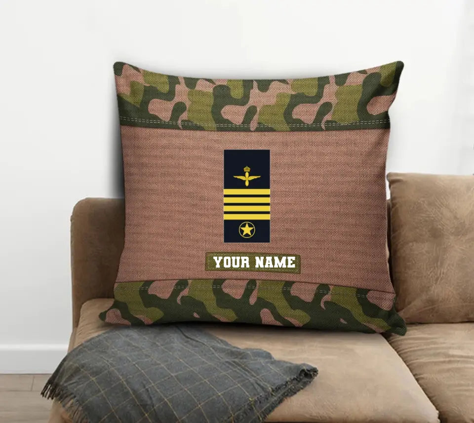 Coussin personnalisé avec camouflage soldat/vétéran suédois avec nom et grade imprimé en 3D - 1508230001