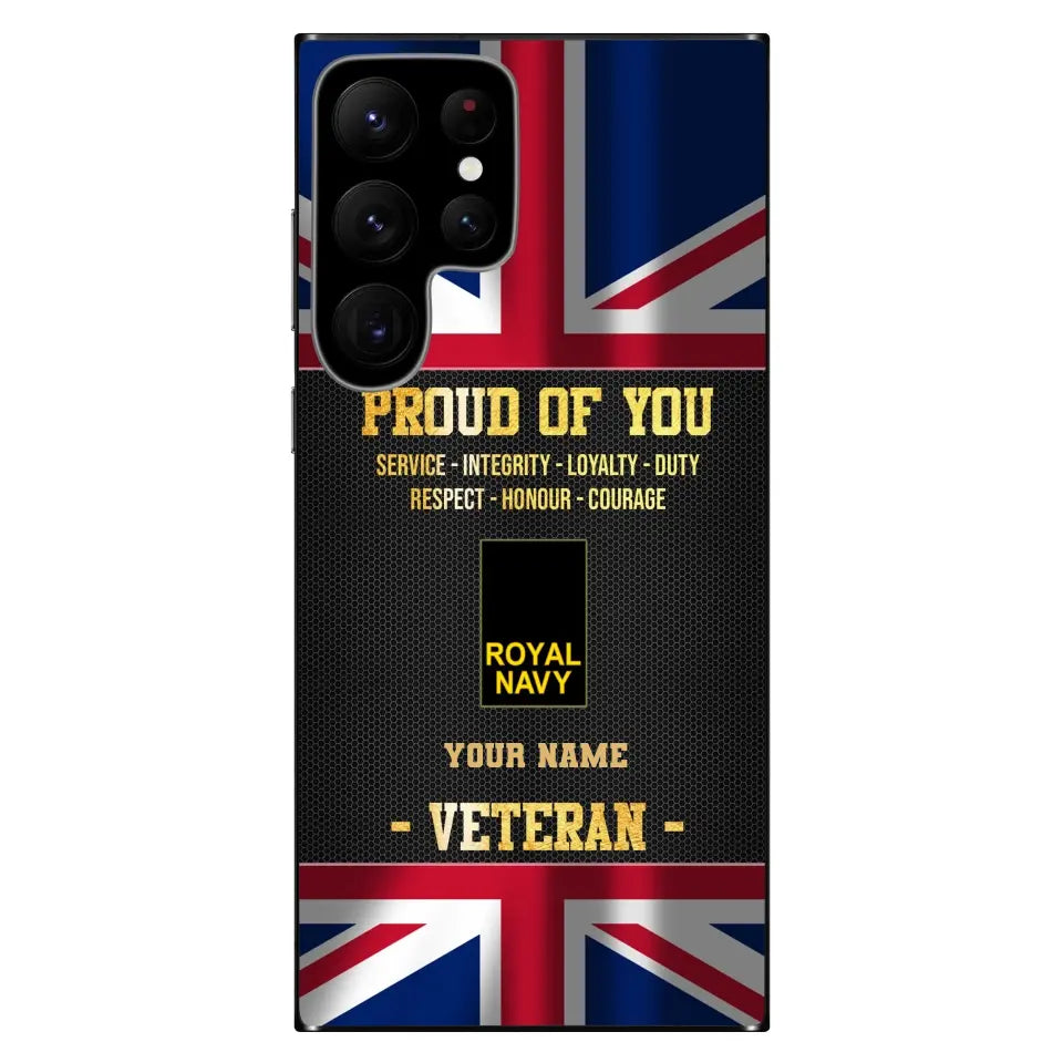 Personalized UK Soldier/Veterans With Rank And Name Phone Case Printed - 2308230001