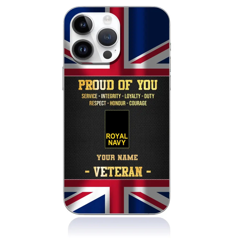 Personalized UK Soldier/Veterans With Rank And Name Phone Case Printed - 2308230001