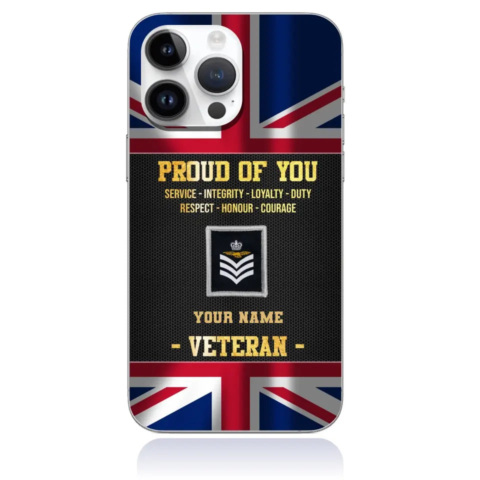 Personalized UK Soldier/Veterans With Rank And Name Phone Case Printed - 2308230001