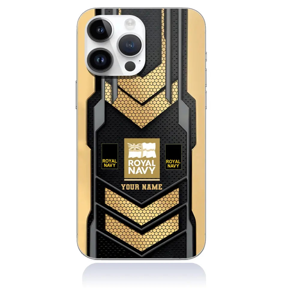 Coque de téléphone personnalisée pour soldat/vétéran du Royaume-Uni - 0709230002