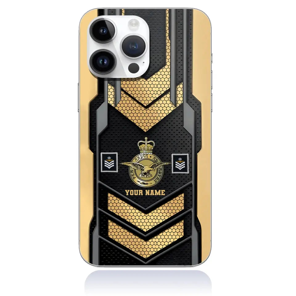 Coque de téléphone personnalisée pour soldat/vétéran du Royaume-Uni - 0709230002