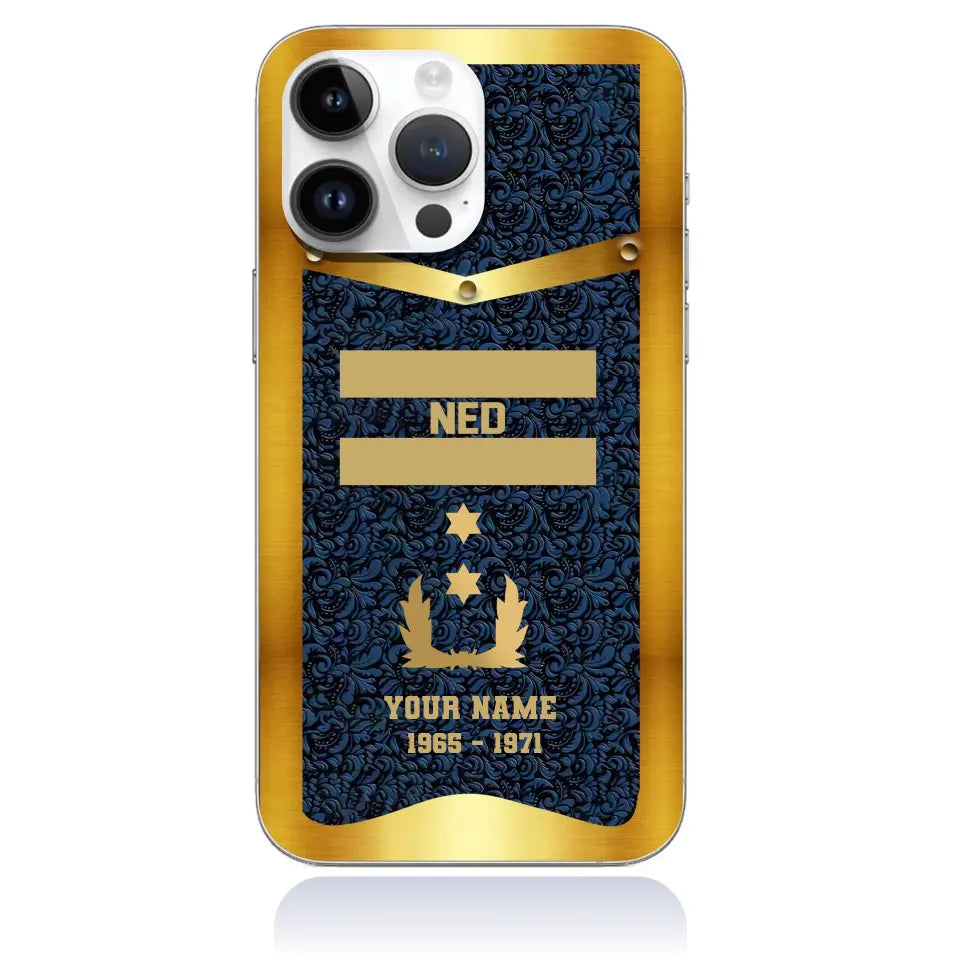 Personalized Netherlands Soldier/Veterans With Rank And Name Phone Case Printed - 1409230001