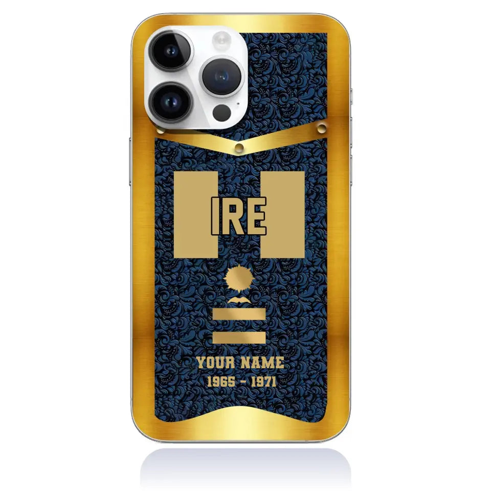 Personalized Ireland Soldier/Veterans With Rank And Name Phone Case Printed - 1408230001