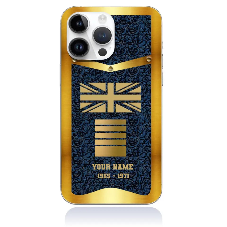 Personalized UK Soldier/Veterans With Rank And Name Phone Case Printed - 1408230001