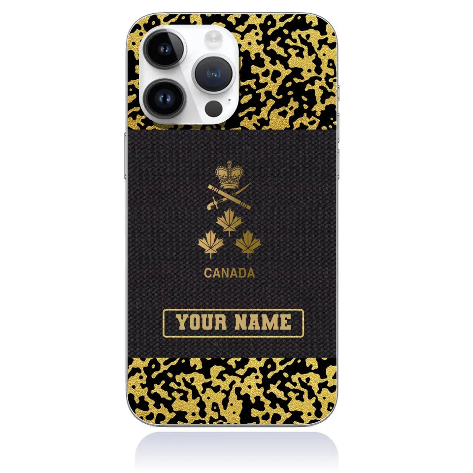 Personalized Canada Soldier/Veterans With Rank And Name Phone Case Printed - 1509230001