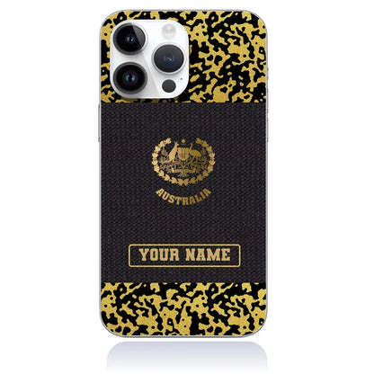 Personalized Australia Soldier/Veterans With Rank And Name Phone Case Printed - 1509230001