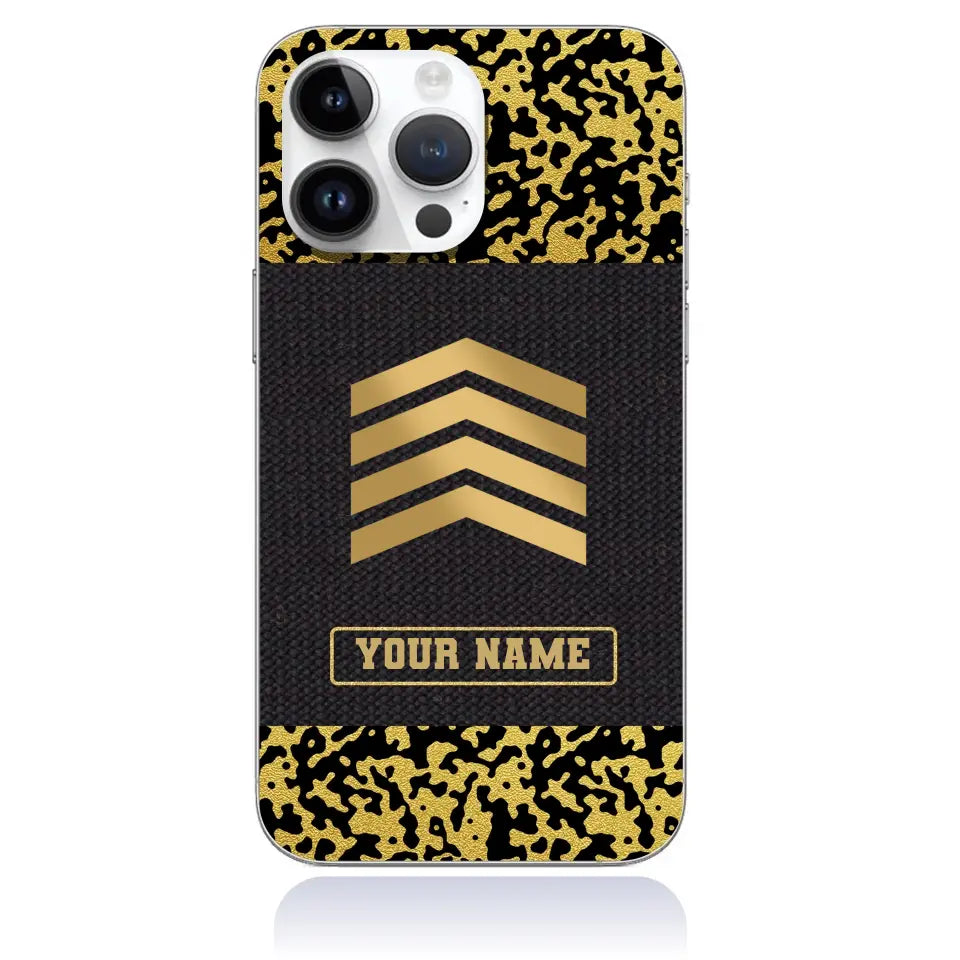 Personalized Netherlands Soldier/Veterans With Rank And Name Phone Case Printed - 1509230001