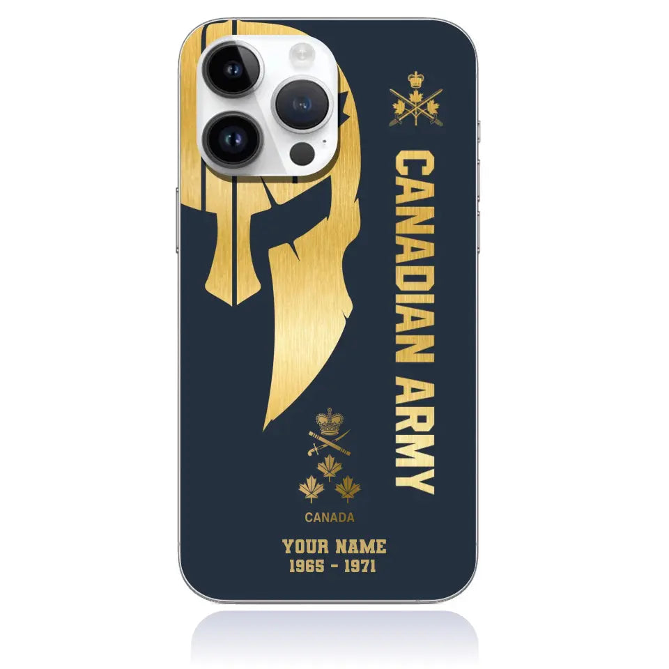 Personalized Canada Soldier/Veterans With Rank And Name Phone Case Printed - 1409230002