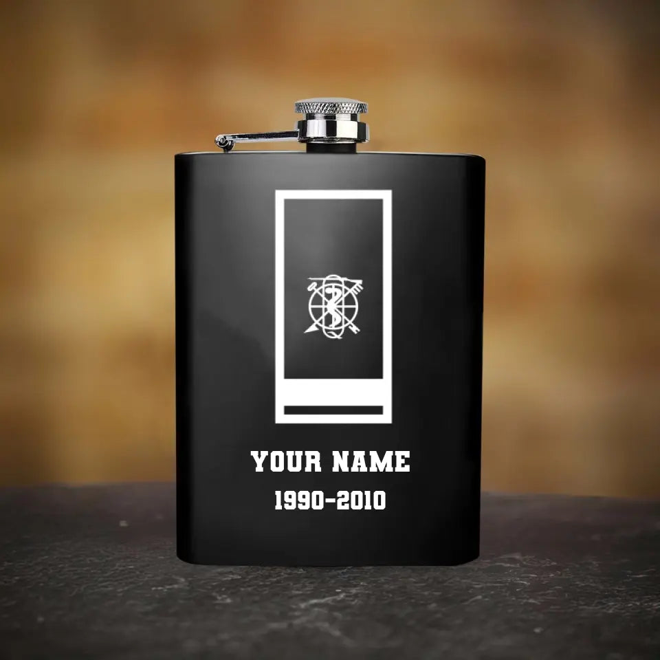 Personalized Ireland Soldier/Veterans With Rank Year And Name Steel Flask - 2009230001