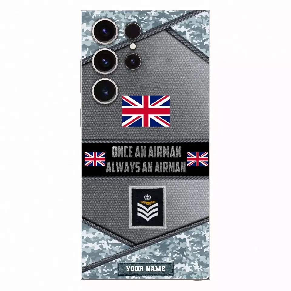 Personalized United Kingdom Soldier/Veterans With Rank And Name Phone Case Printed - 2309230001