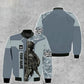 Personalized UK Soldier/ Veteran Camo With Name And Rank Bomber Jacket 3D Printed - 1909230001