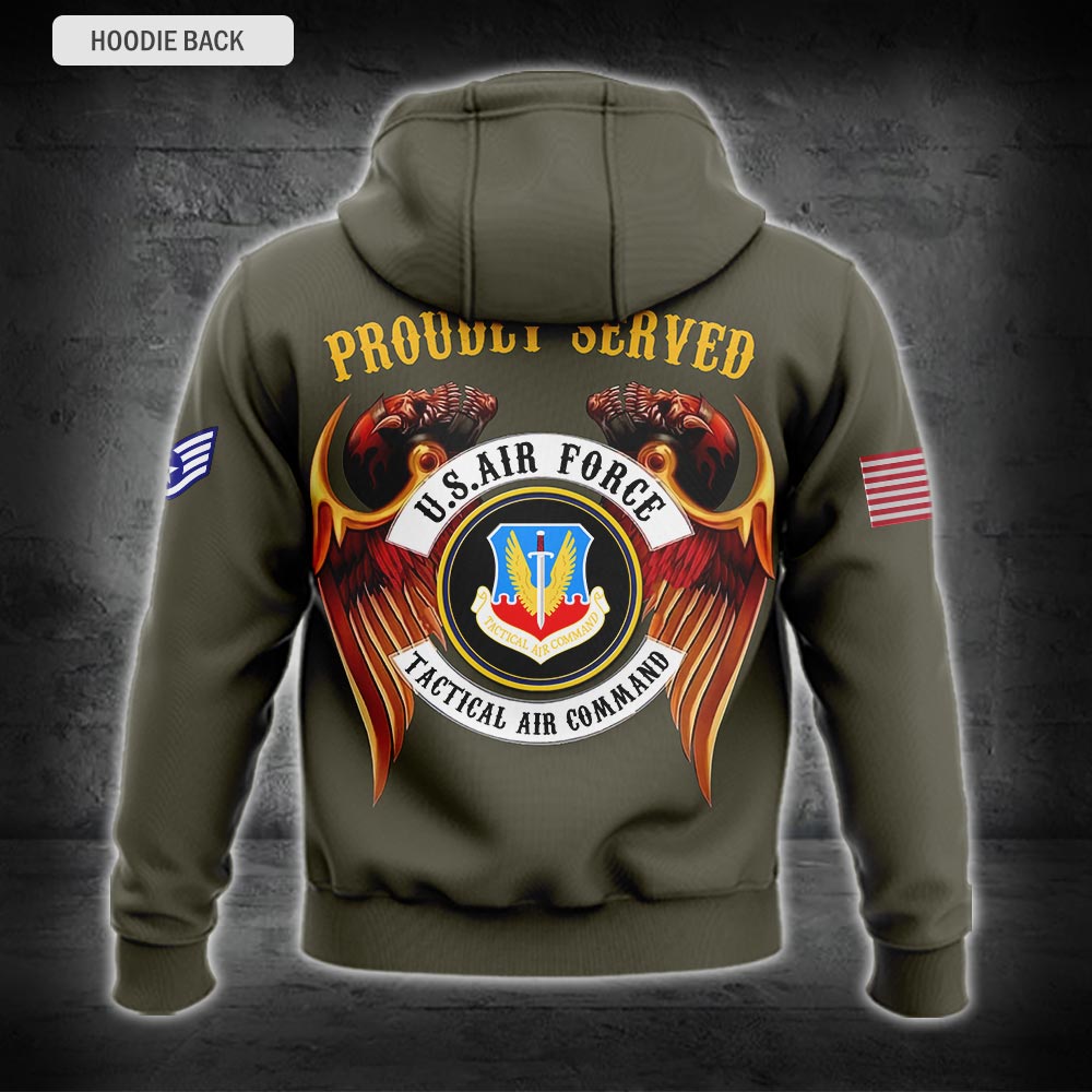 US Military – Air Force Command All Over Print Hoodie