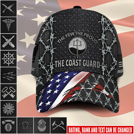 US Military – Coast Guard Rating All Over Print Cap