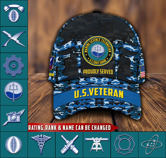 US Military – Coast Guard Rating All Over Print Cap