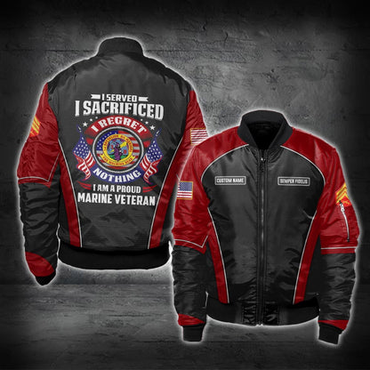 US Military – Marine Battalion All Over Print Bomber Jacket