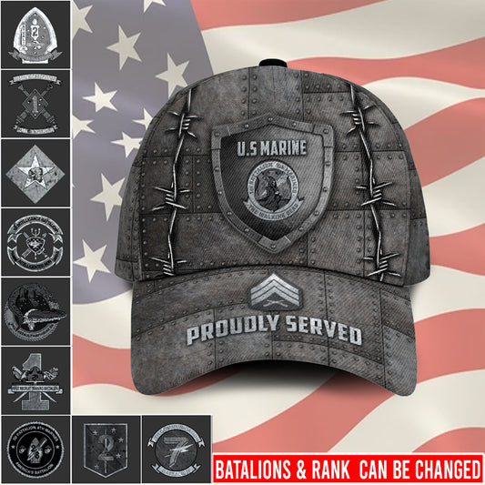 US Military – Marine Battalion All Over Print Cap