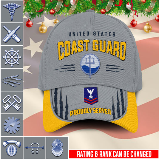 US Military – Coast Guard Rating All Over Print Cap