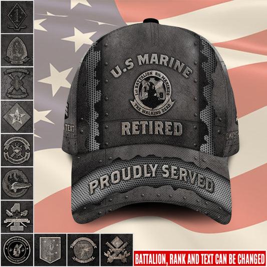 US Military – Marine Battalion All Over Print Cap