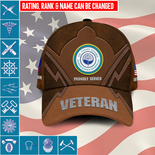 US Military – Coast Guard Rating All Over Print Cap