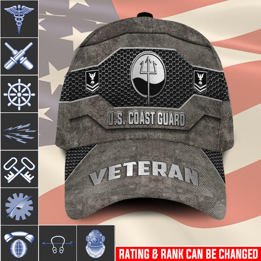 US Military – Coast Guard Rating All Over Print Cap