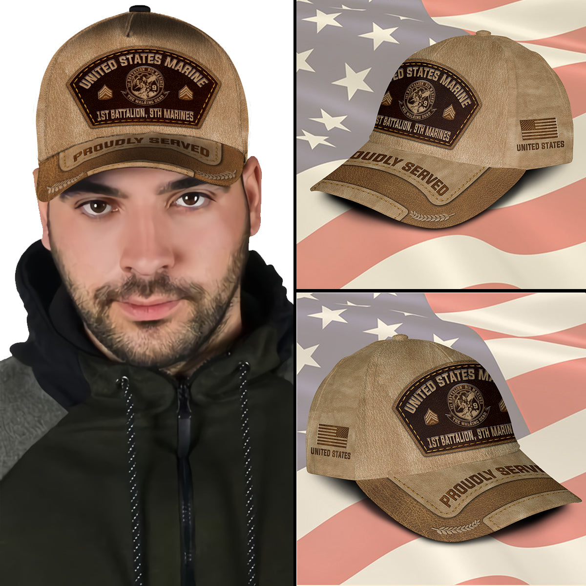 US Military – Marine Battalion All Over Print Cap