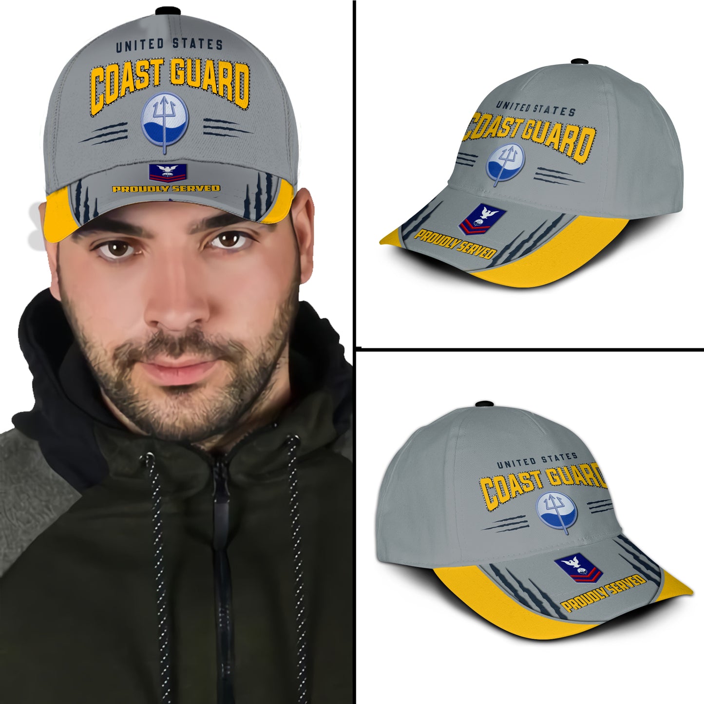 US Military – Coast Guard Rating All Over Print Cap