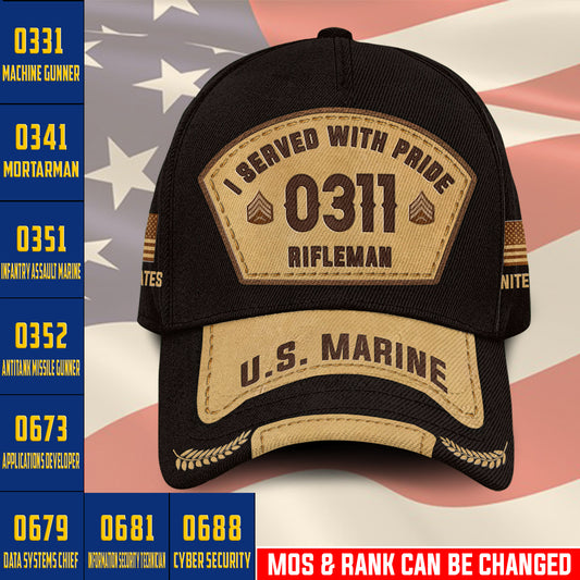 US Military – Marine MOS All Over Print Cap