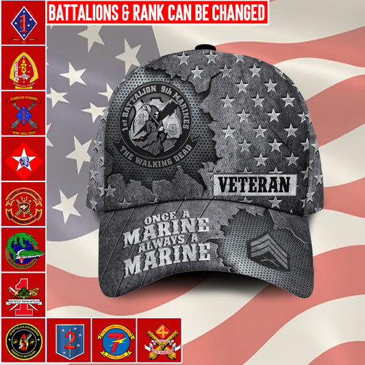 US Military – Marine Battalion All Over Print Cap